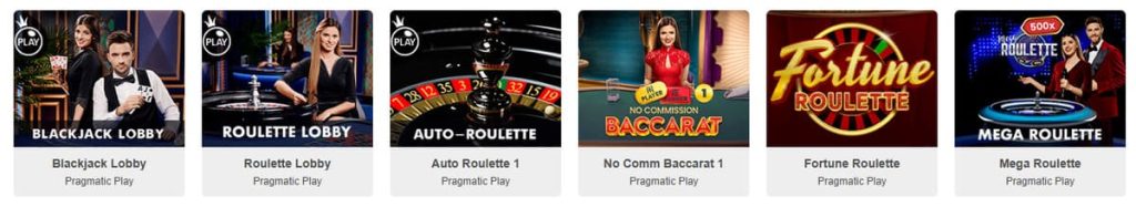 Impressario Casino jeux live